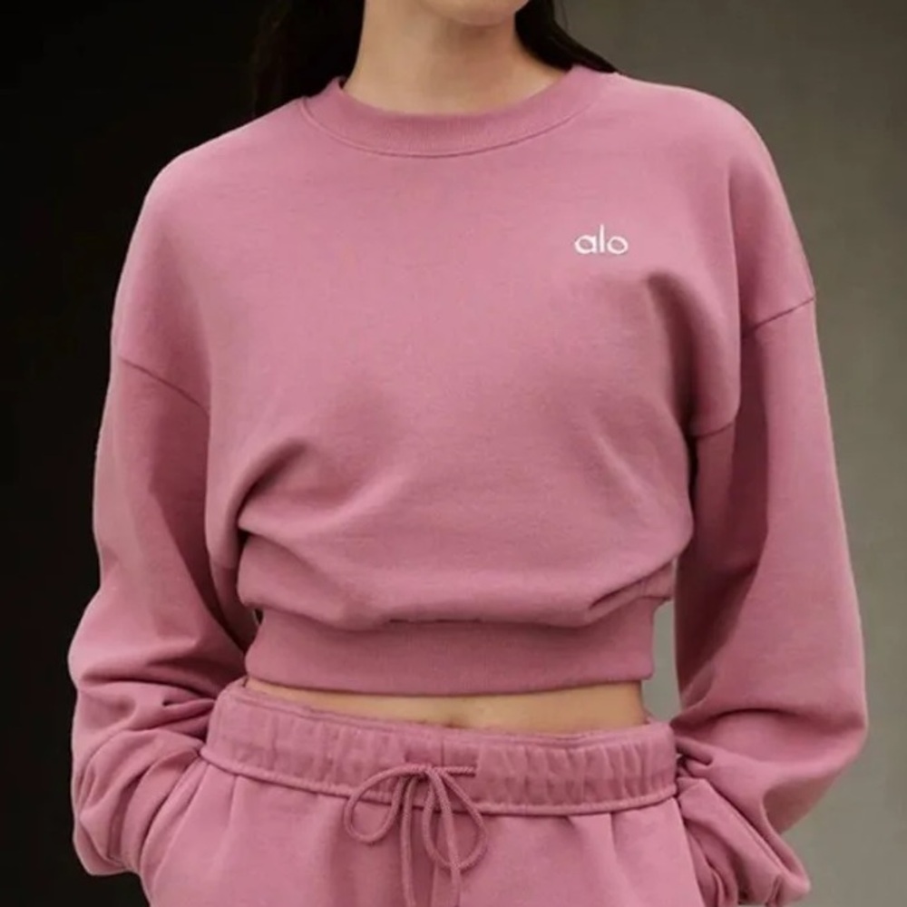Euc ALO Accolade Cropped Sweatshirt - small
